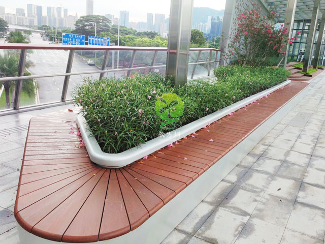 不銹鋼花池坐凳美化深圳前?？缃止珗@G9天橋城市戶外景觀