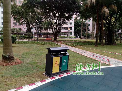 韶關(guān)機(jī)關(guān)鋼制垃圾桶，欣方圳量身定做